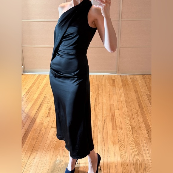 LICHI One Shoulder Midi Dress with Scarf in sz. SMALL - Picture 3 of 11